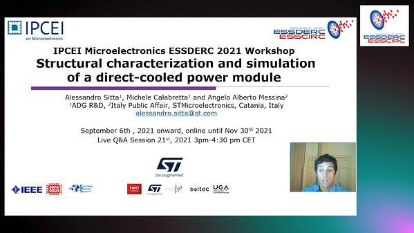 Structural characterization and simulation of a direct-cooled power module