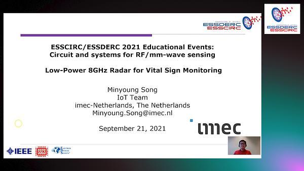 Low-power 8GHz radar for vital sign monitoring