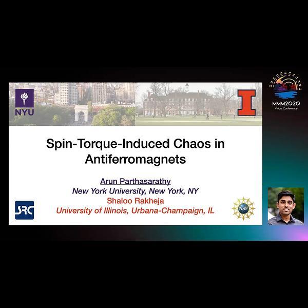 Spin-torque-induced chaos in antiferromagnets