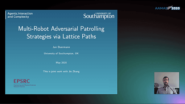 Multi-Robot Adversarial Patrolling Strategies via Lattice Paths