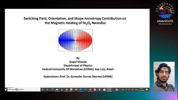 Switching Field, Orientation and Shape Anisotropy Contribution on the Magnetic Heating of Fe3O4 Nanodisc