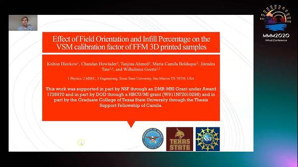 Effect of Field Orientation and Infill Percentage on the VSM calibration factor of FFM 3D printed samples