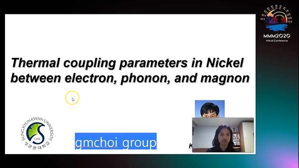 Thermal coupling parameters between electron, phonon, and magnon of Nickel