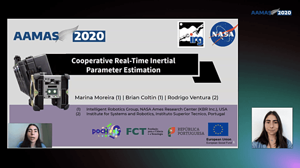Cooperative Real-Time Inertial Parameter Estimation