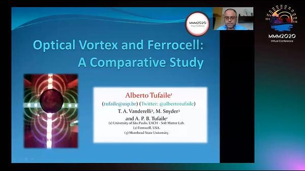 Optical Vortex and Ferrocell: A Comparative Study