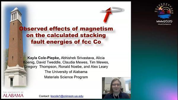 Observed Effects of Magnetism on the Calculated Stacking Fault Energies of FCC Co