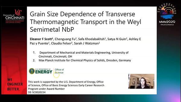 Grain Size Dependence of Transverse Thermomagnetic Transport in the Weyl Semimetal NbP