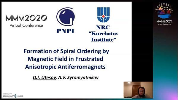 Formation of Spiral Ordering by Magnetic Field in Frustrated Anisotropic Antiferromagnets