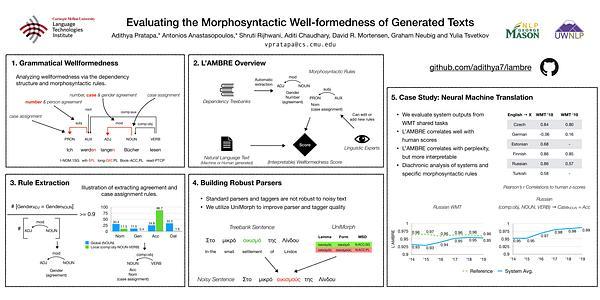 Evaluating the Morphosyntactic Well-formedness of Generated Texts
