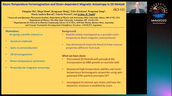 Room-Temperature Ferromagnetism and Strain-dependent Magnetic Anisotropy in 2D MnGaN