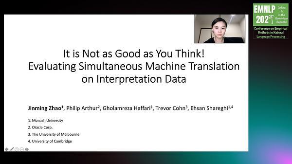 It Is Not As Good As You Think! Evaluating Simultaneous Machine Translation on Interpretation Data