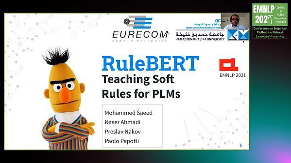 RuleBERT: Teaching Soft Rules to Pre-Trained Language Models