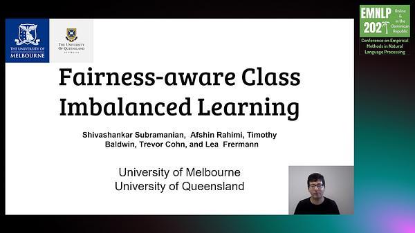 Fairness-aware Class Imbalanced Learning