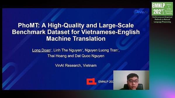 PhoMT: A High-Quality and Large-Scale Benchmark Dataset for Vietnamese-English Machine Translation