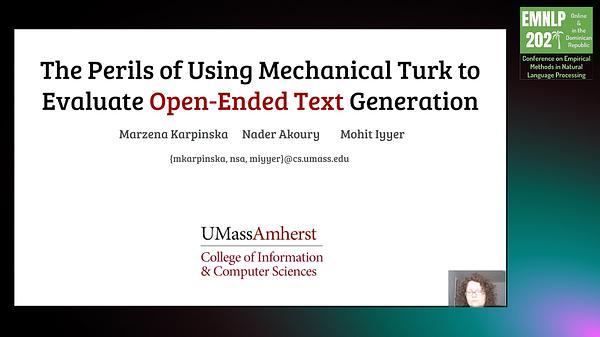 The Perils of Using Mechanical Turk to Evaluate Open-Ended Text Generation