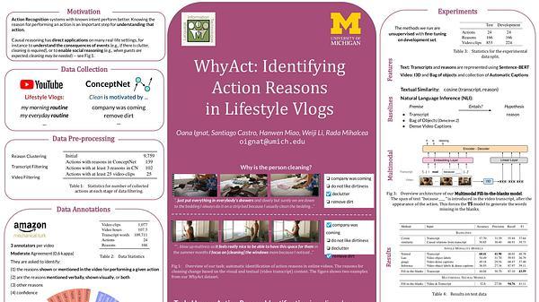 WhyAct: Identifying Action Reasons in Lifestyle Vlogs