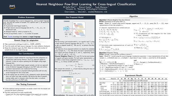 Nearest Neighbour Few-Shot Learning for Cross-lingual Classification