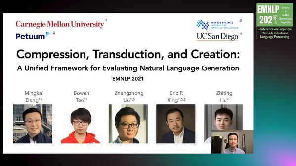 Compression, Transduction, and Creation: A Unified Framework for Evaluating Natural Language Generation