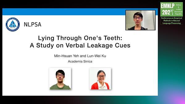 Lying Through One's Teeth: A Study on Verbal Leakage Cues