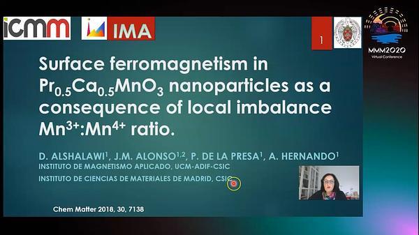 Surface ferromagnetism in Pr0.5Ca0.5MnO3 nanoparticles as a consequence of local imbalance Mn3+:Mn4+ ratio