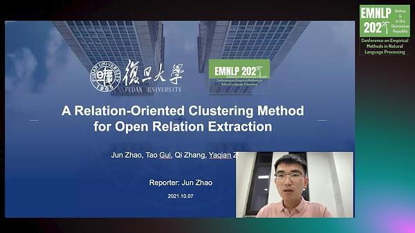 A Relation-Oriented Clustering Method for Open Relation Extraction