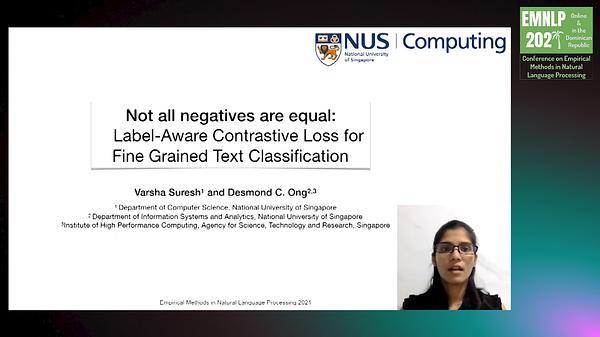 Not All Negatives are Equal: Label-Aware Contrastive Loss for Fine-grained Text Classification