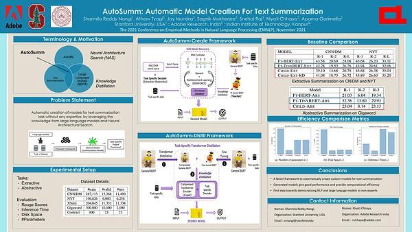 AUTOSUMM: Automatic Model Creation for Text Summarization