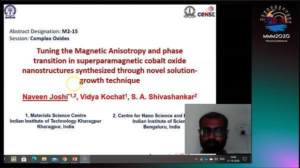 Tuning the magnetic anisotropy and phase transition in superparamagnetic cobalt oxide nanostructures synthesized through novel solution-growth technique