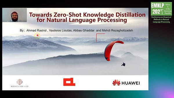 Towards Zero-Shot Knowledge Distillation for Natural Language Processing