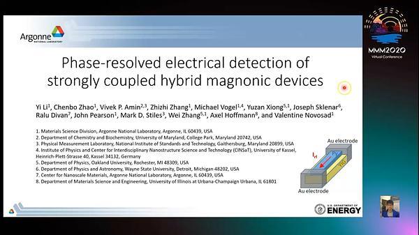 Phase-resolved electrical detection of strongly coupled magnon-magnon hybrid device