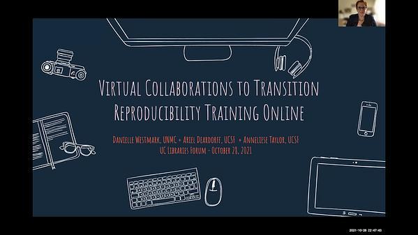 Virtual Collaborations to Transition Reproducibility Training Online