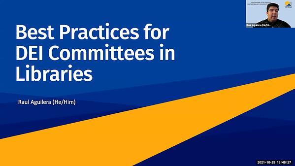 Best Practices for DEI Committees in Libraries