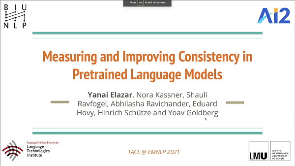 Measuring and Improving Consistency in Pretrained Language Models