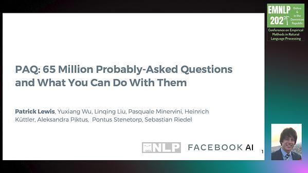 PAQ: 65 Million Probably-Asked Questions and What You Can Do With Them