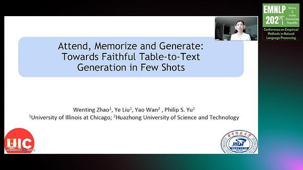 Attend, Memorize and Generate: Towards Faithful Table-to-Text Generation in Few Shots