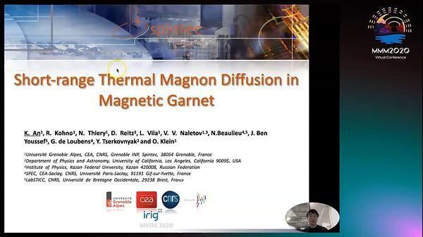Short-range Study of Thermal Magnon Transport in Magnetic Garnets
