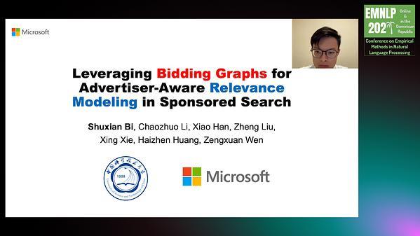 Leveraging Bidding Graphs for Advertiser-Aware Relevance Modeling in Sponsored Search