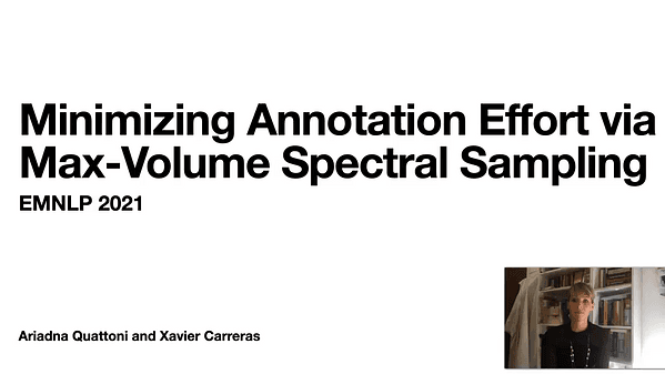 Minimizing Annotation Effort via Max-Volume Spectral Sampling
