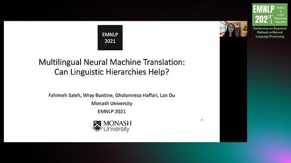 Multilingual Neural Machine Translation: Can Linguistic Hierarchies Help?