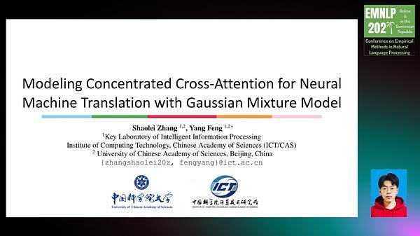 Modeling Concentrated Cross-Attention for Neural Machine Translation with Gaussian Mixture Model