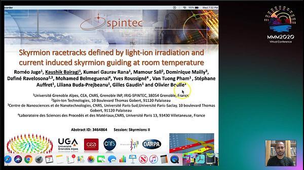 Skyrmion racetracks defined by light-ion irradiation and current induced skyrmion guiding at room temperature