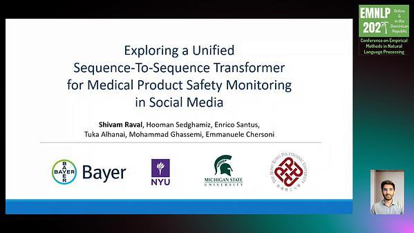 Exploring a Unified {S}equence-{T}o-{S}equence {T}ransformer for Medical Product Safety Monitoring in Social Media