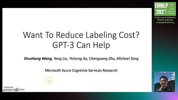 Want To Reduce Labeling Cost? GPT-3 Can Help