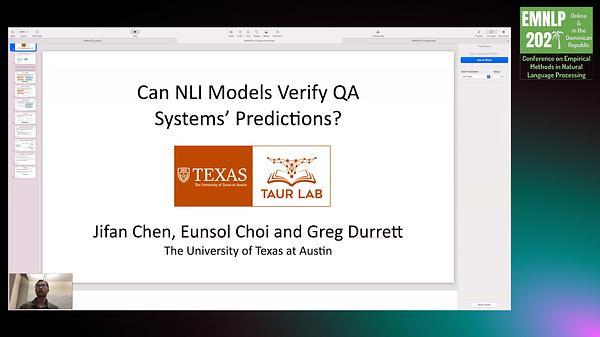 Can NLI Models Verify QA Systems' Predictions?