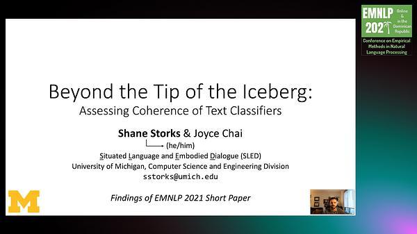 Beyond the Tip of the Iceberg: Assessing Coherence of Text Classifiers