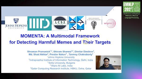 MOMENTA: A Multimodal Framework for Detecting Harmful Memes and Their Targets