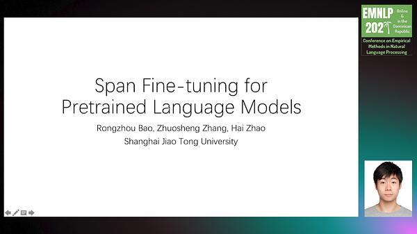 Span Fine-tuning for Pre-trained Language Models