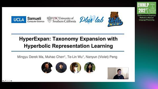 HyperExpan: Taxonomy Expansion with Hyperbolic Representation Learning