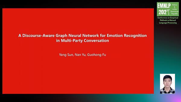 A Discourse-Aware Graph Neural Network for Emotion Recognition in Multi-Party Conversation