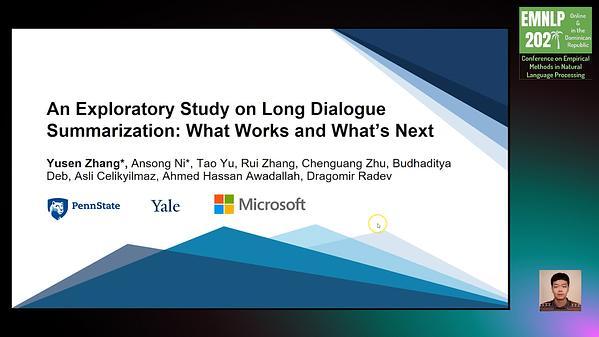 An Exploratory Study on Long Dialogue Summarization: What Works and What's Next